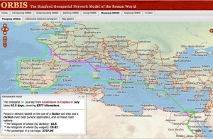 aplicaciones usos humanidades digitales sistema informacion geografico orbis